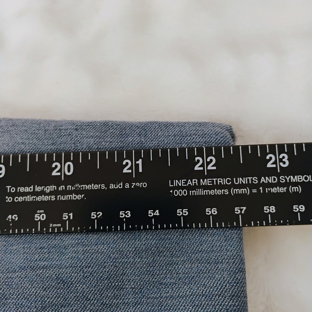 41 Hawthorn Women 18 W Blue Grey Adjustable Hem Stretch Dress Pants Trousers NWT - Picture 7 of 10